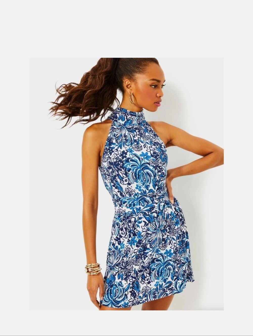 Lilly Pulitzer Low Tide Navy Skirted Romper Mommy And Me